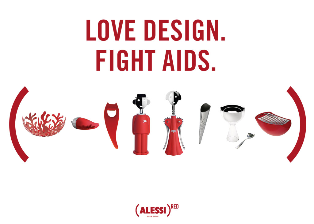 prodotti Alessi RED) red.org Love Design Fight Aids