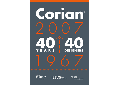 Tambourine tray. Corian®: 40 Years – 40 Designers