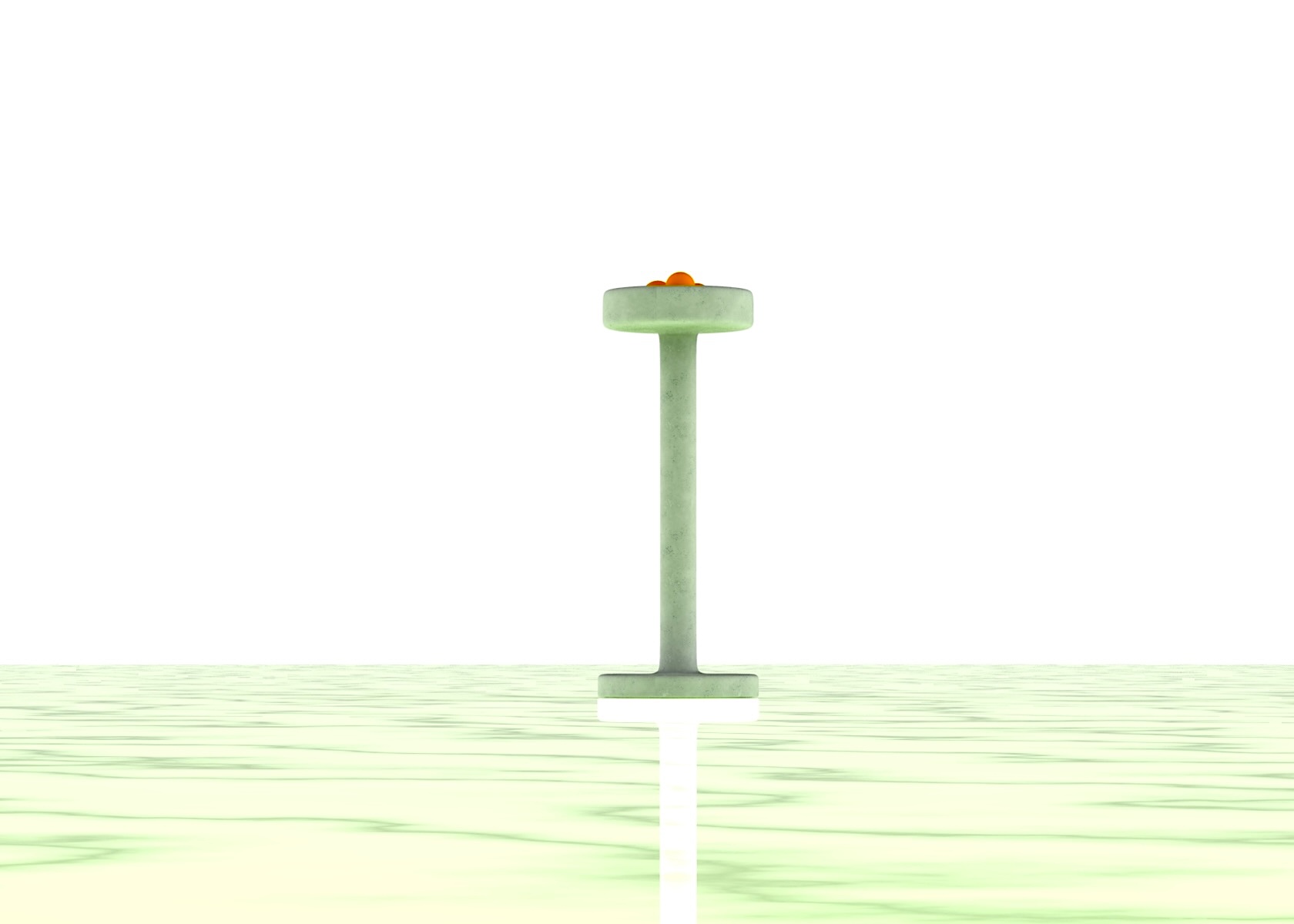 project rendering, fruit holder column