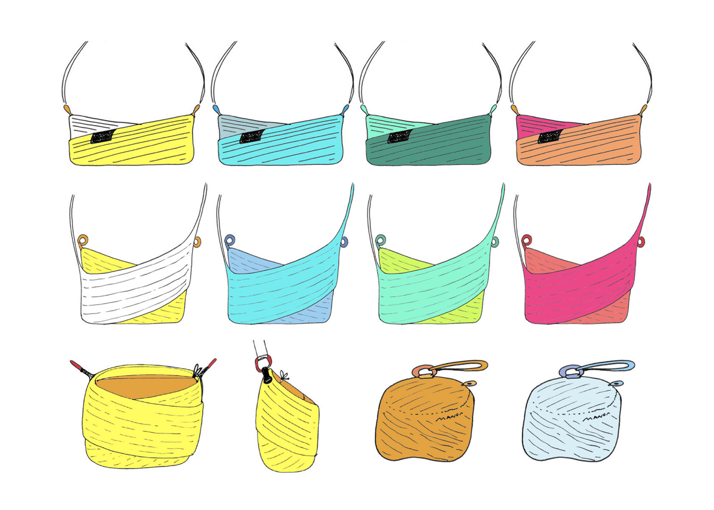 progetto borse e colori, small size.