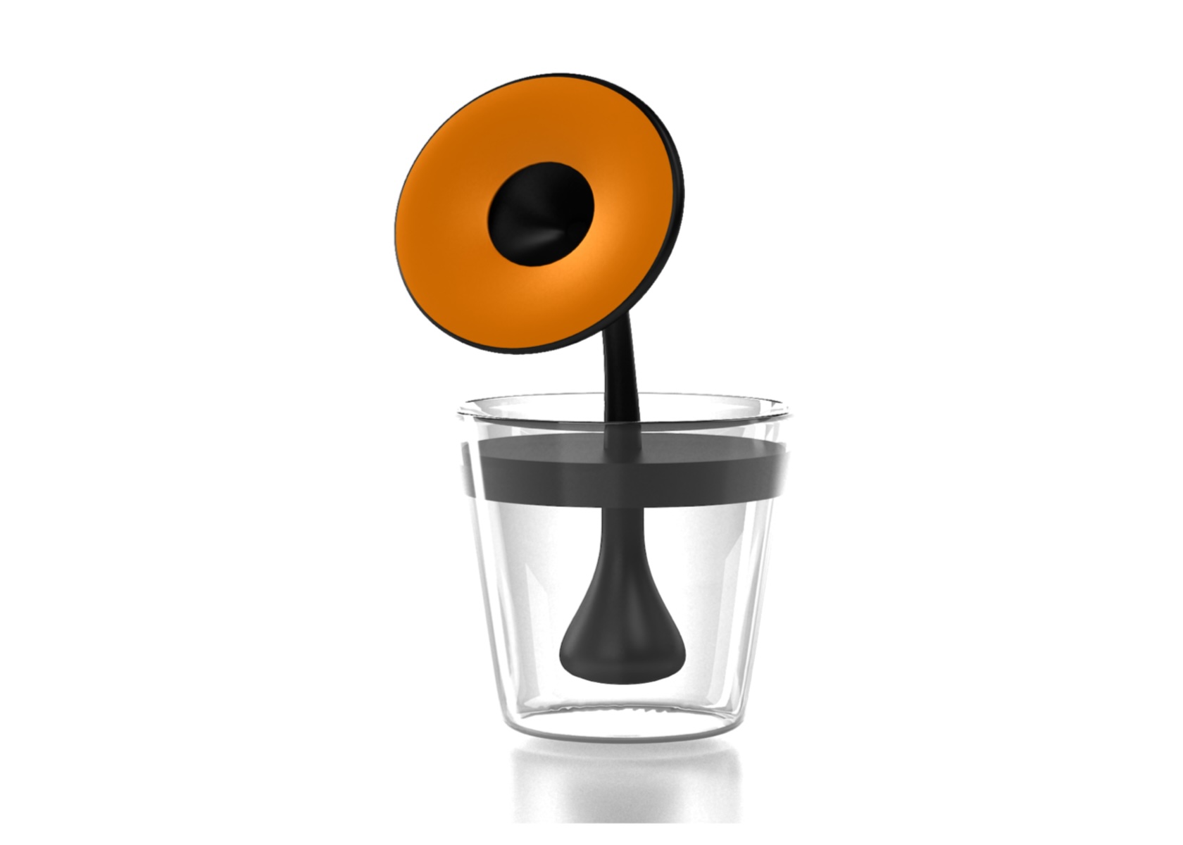 nebulizzatore per ambiente in vaso trasparente